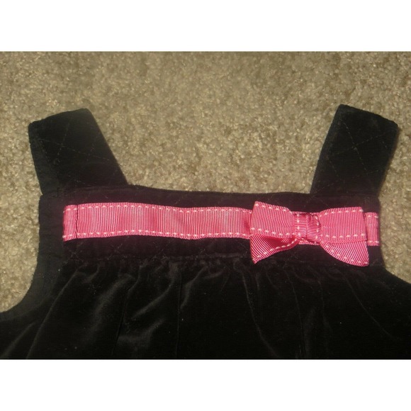 Gymboree Tres Chic Black Velvet Heart Dress - Picture 2 of 2